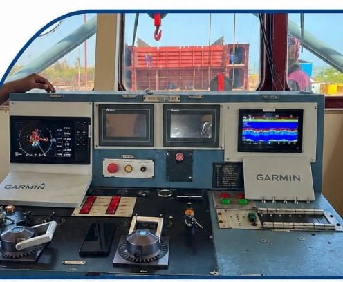 Integrated bridge navigation console installed and commissioned by Azimuth Maritime Solutions